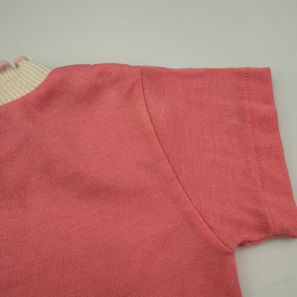 VTG Healthtex 3T Pink Shirt –Butterfly Embroidery & Ruffled Collar – Made in USA - Picture 5 of 8